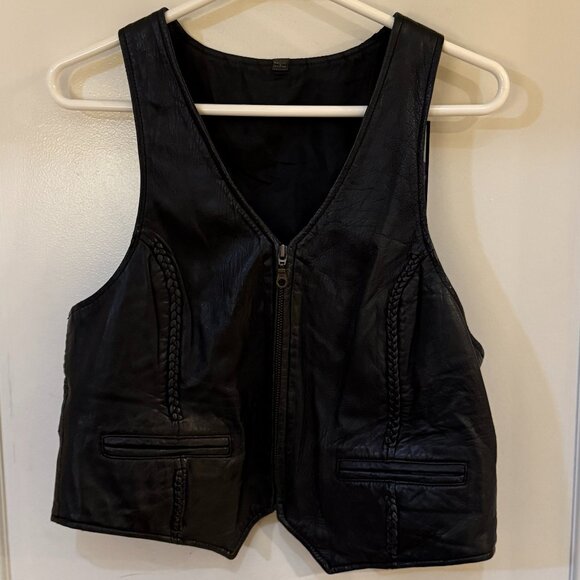Women’s Harley Davidson Leather Riding Vest - Picture 5 of 7
